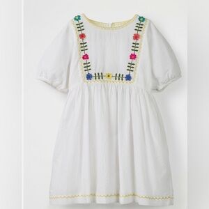 Mini Boden Embroidered Boho Dress 7-8 years